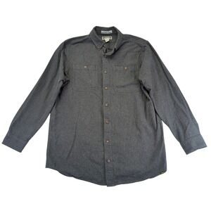 Duluth Trading Free Swingin Flannel Shirt Mens Large Tall Button 30930 Standard